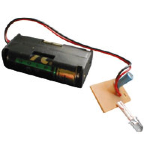FLASHING LED + battery holder