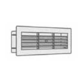 Manrose Horizontal Louvre with Internal Damper 204 x 60mm, Slimline Airbrick wall outlet