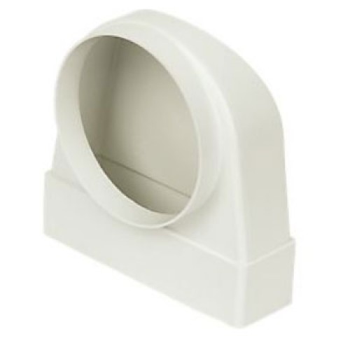Manrose 204 x 60mm 90º Elbow Bend with 150mm Spigot, Low Profile Ducting