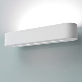 Veneto 300 White Plaster Interior Wall Light, 18W 300mm Paintable Wall Washer