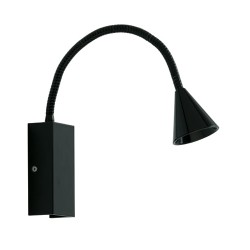 Fabbian Bijou Black Flexi Cone LED Wall Light