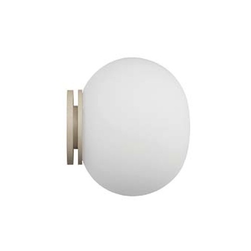 Flos Mini Glo-Ball Opal White Glass 112mm diam Small Globe Light for Wall, Mirror or Ceiling