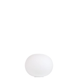 Flos Mini Glo-Ball Basic 1 Table Lamp in White with Opal White Diffuser