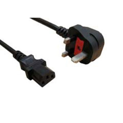 IEC 1.9metre 5A power lead to 13A UK plug