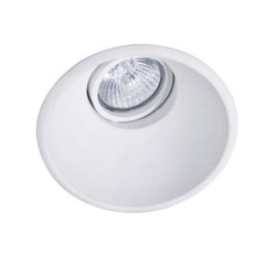 Slimtrim Dome 120 Adjustable Downlight in White, Tilting Recessed Ceiling Dome Lamp