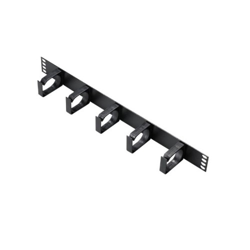 1 U 5 Ring Metal Cable Tidy Bar for Cabinets, General Tidy Bar