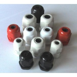 25mm IP68 nylon glands 13-18, M25W white Dome Top Cable Glands