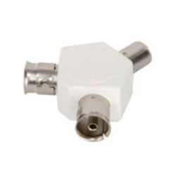 Co-axial Y splitter, BA34 splitter for Radio(FM) and TV
