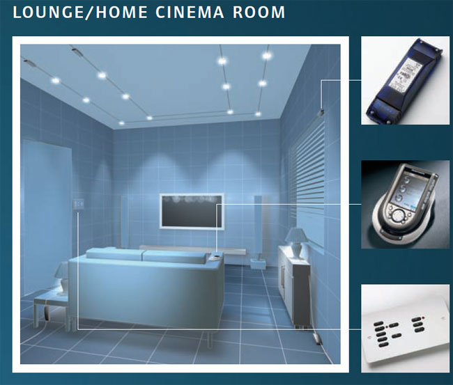 Rako Wireless Dimmers - Rako Controls in the lounge or in the home cinema room