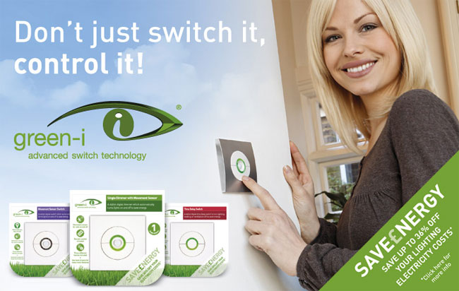 Green-I energy saving switches - advanced switch technology for lighting, heating, ventilation