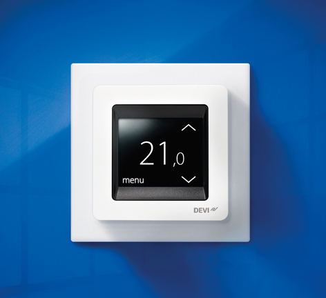 New from Danfoss: the DEVIreg Touch screen intelligent thermostat