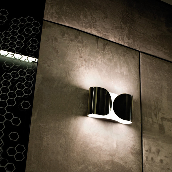 Flos Foglio Black Wall Light