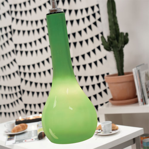 Nordlux Ripasso Green Glass Ceiling Pendant Light