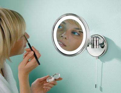 Adjustable Illuminated Shaving Mirror