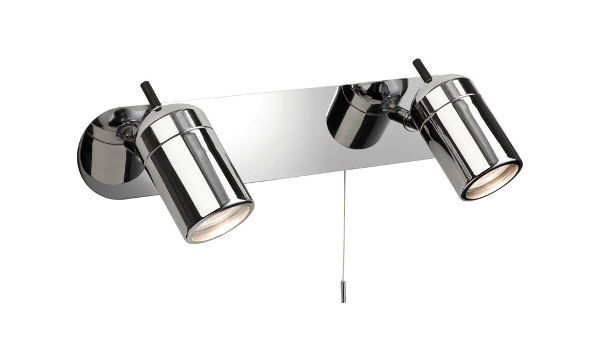 Searchlight 9060CH Atlantic  Twin Bathroom Wall Spotlights