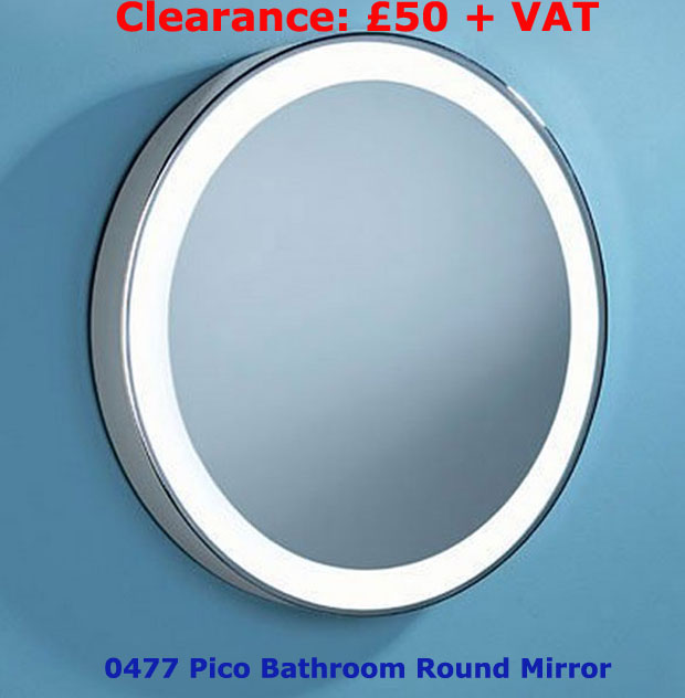0477 Round Illuminated Bathroom Mirror - as low as £50!
