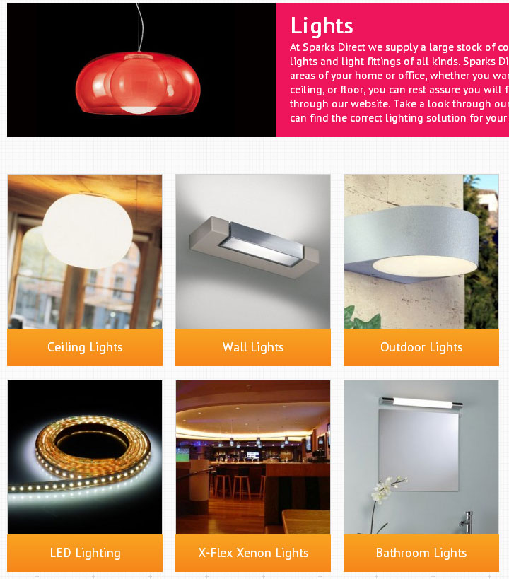 New Category Pages - Sparks Electrical Light Fittings