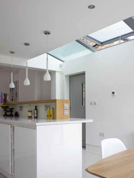 White Ripasso Glass Pendant Featured in Homebuilding and Renovation Magazine