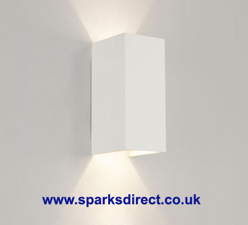 Parma 210 Plaster Up-and-Down Wall Light - The 0964 Parma Plaster Wall fitting is ideal for up and down lighting, and it is paintable as neede - you can paint it in the color you desire with good quality emulsion paint.