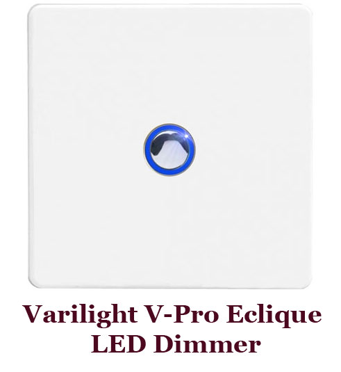 Varilight came out with their V-Pro Eclique range of LED dimmers, offering one or more touch LED dimmers on a flat plate for remote dimming the LED lights