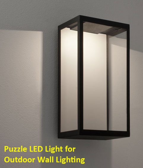 LED outdoor wall light: the Astro Lighting Puzzle LED light