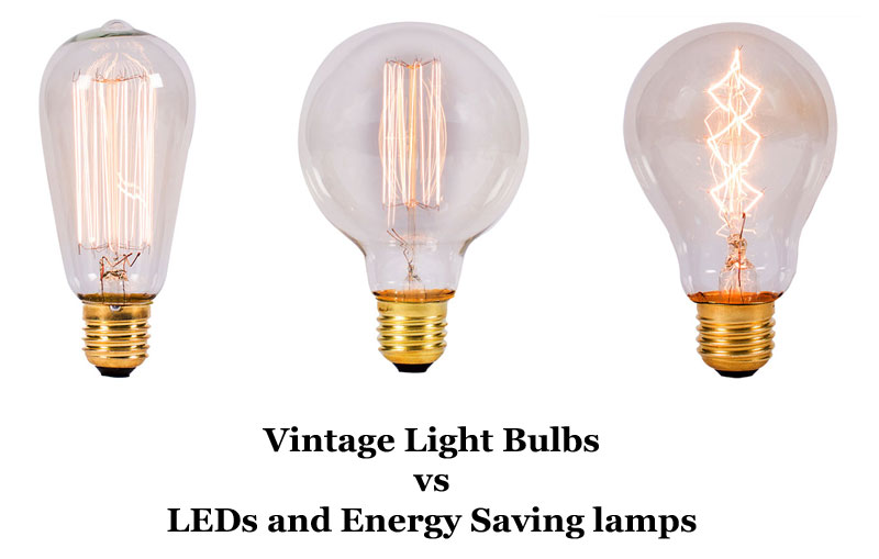 Vintage Lamps for Stylish Lighting vs using Energy Saving Light Bulbs