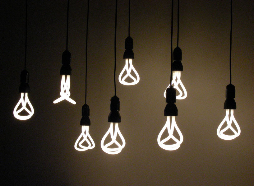 Plumen 001, the World's First Designer Low Energy Light Bulb, a selection and application