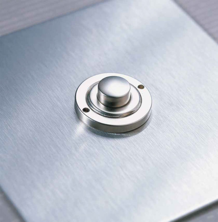 Forbes and Lomax Stainless Steel  - Stainless Steel button dimmer