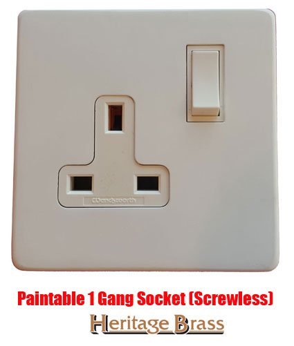 Paintable Switches and Sockets