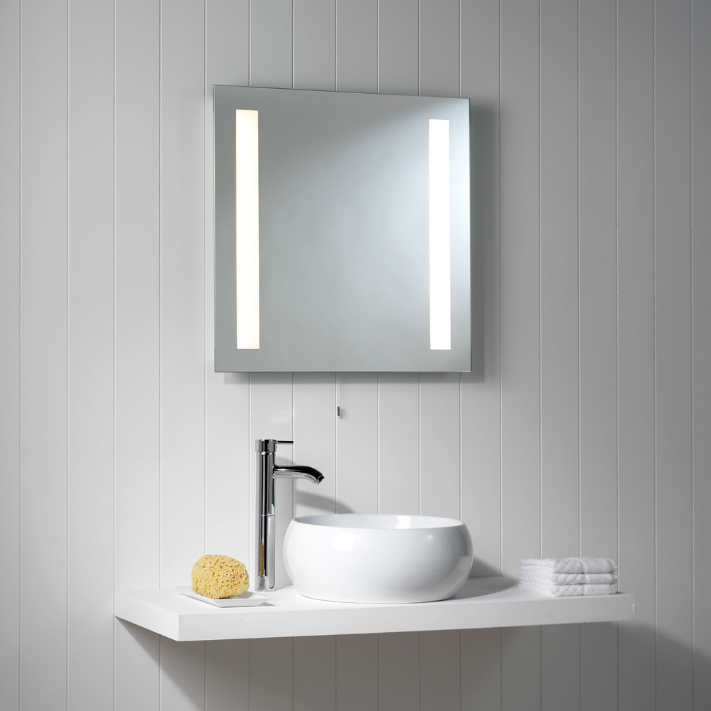 Galaxy Square Illuminated Mirror (AX0440) - with Pull Cord Switch
