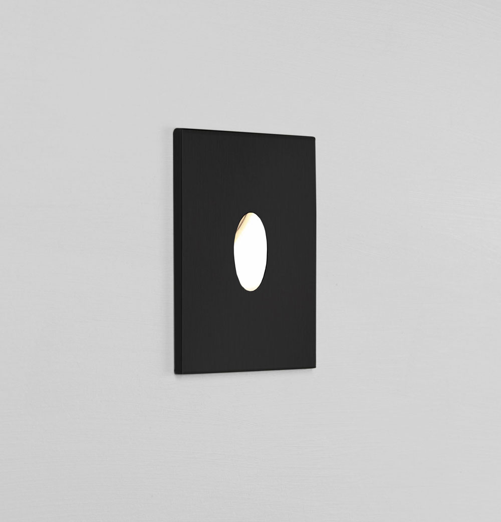 Black Tango LED Recessed Light Fitting - this is the Astro Lighting 0832 Black recessed light - Tango Black 1W LED Wall Light IP65 Rated 3000K, Recessed LED for Outdoor / Bathroom. 