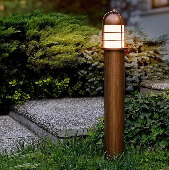 Trustworthy Electrician - see Eglo Minorca 89536 Bollard in Copper with White Opal