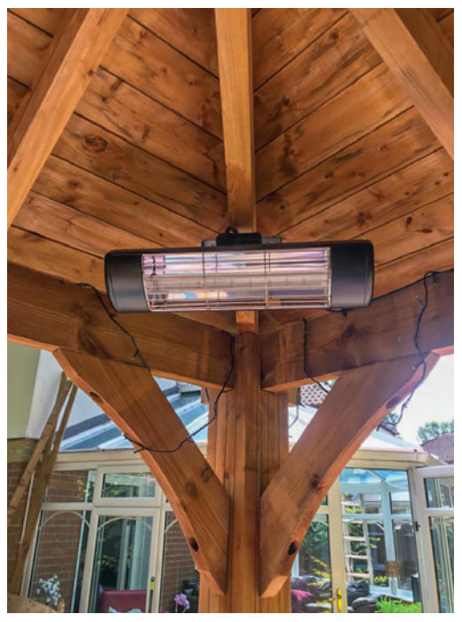 the BN Thermic HWP2-B black / white patio heater, a 1.5KW IP55 rated halogen heater ideal for both indoor and outdoor heating. The HWP2 halogen heater provides safe and instant warmth in a variety of outdoor environments. 