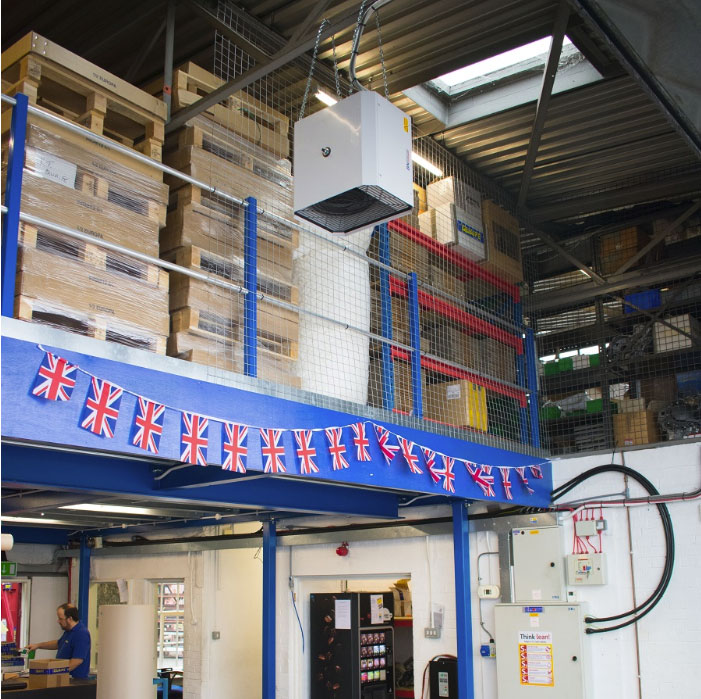 The BN Thermic OUH2 renovation - here's the final system for industrial fan heaters 