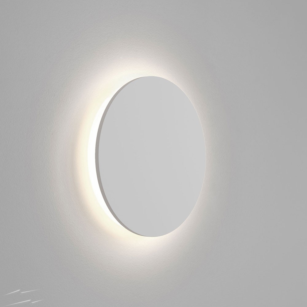 Eclipse Round 350 LED Plaster Wall Light coming in 2700K and 3000K - warm white