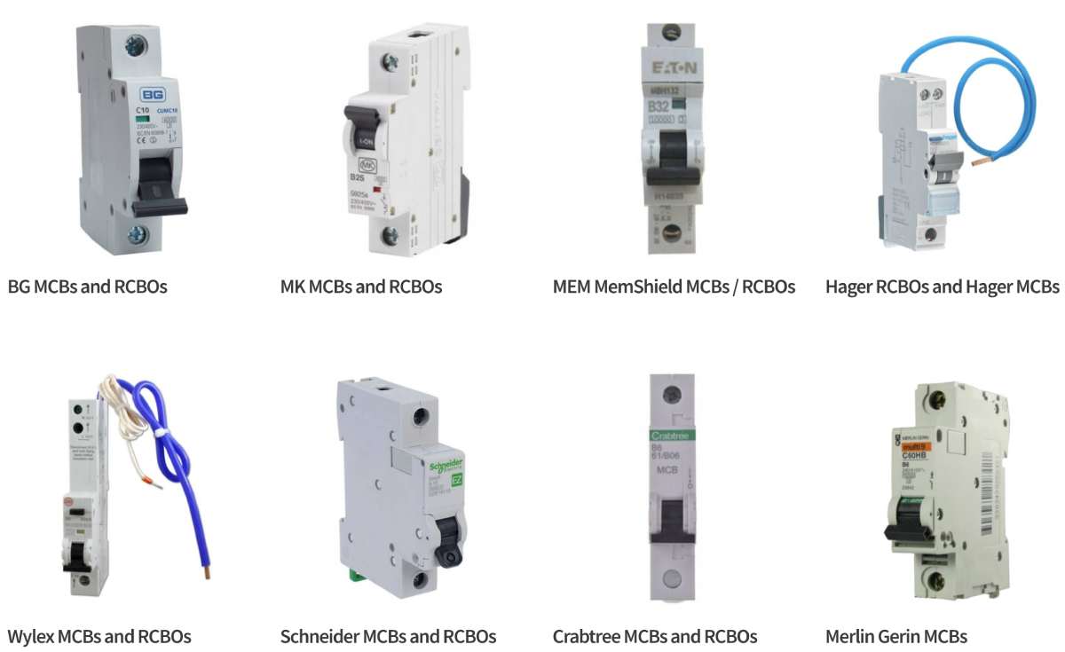 MCBs, RCBOs, and RCDs at Sparks - see the available brands and models on our website