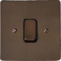 Stylist Grid Flat Plate 20A Rocker Grid 1 Gang 2 Way Switch ~ style: Bronze